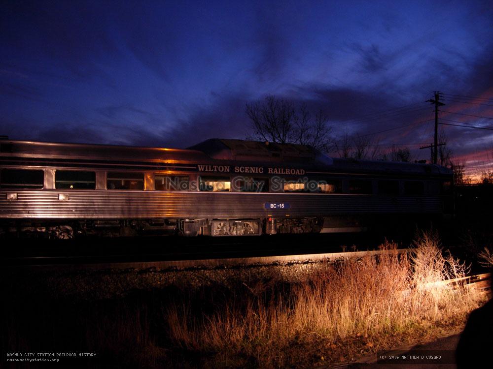 Digital Image: Former Wilton Scenic Railroad train on its way to Newport, Rhode Island